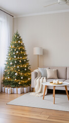 Fototapeta premium Christmas tree wallpaper