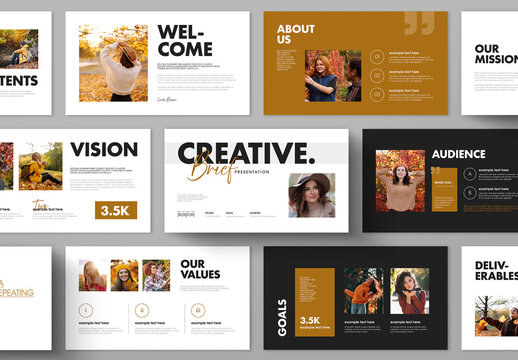 Creative Brief Presentation Template For Brand Strategy