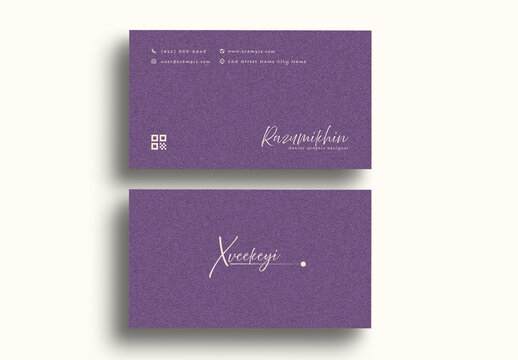 Clean Minimal Corporate Business Card Design Template