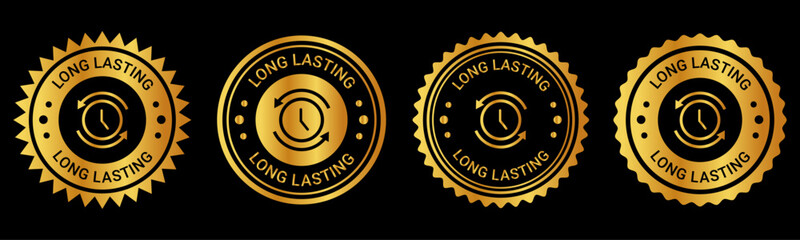 Gold Long Lasting Premium Quality Seal Badges Set
