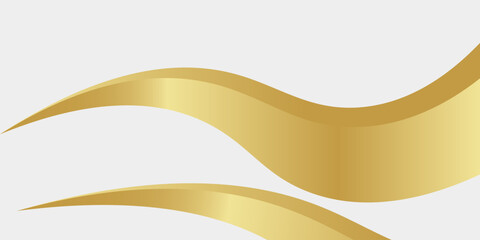 gold wave curve, golden wave corner shape for element, stripes ribbon golden graphic, striped gold. eps 10