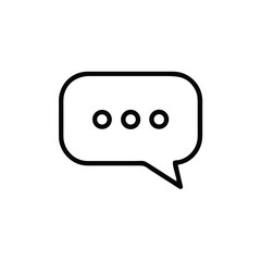 Fototapeta premium chat, bubble, message, minimal, outline, conversation, speech, talk, comment, communication
