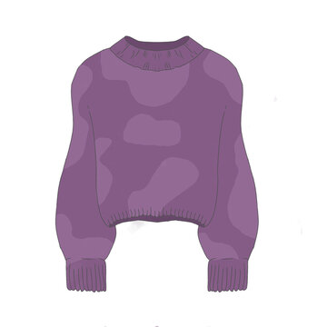 Ilustration of sweater purple