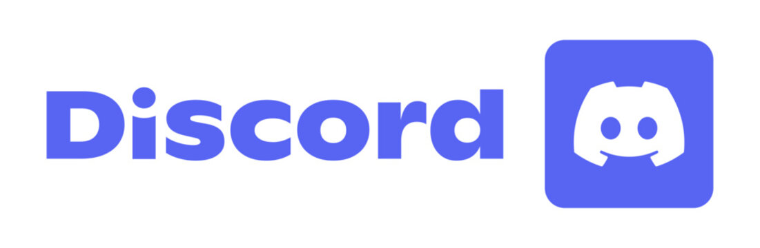 Discord logo icon. official social chat platform symbol, blue and white branding mark, isolated vector, December 10, 2025