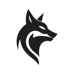 Expressive Brush Stroke Wolf Logo With Minimal Aesthetic Beauty