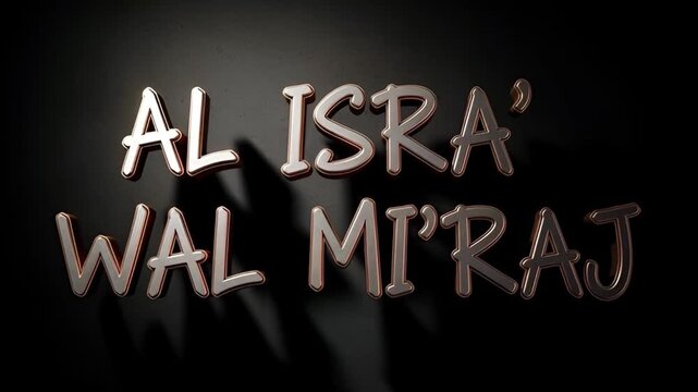 Al Isra' Wal Mi'raj Celebration Footage, Religious Holiday