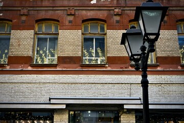 Historic Old Buildings in City Street