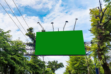 Green Screen Billboard, suitable for mockup