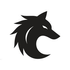 Futuristic Techno Wolf Emblem With Sharp Cyber-Inspired Geometry