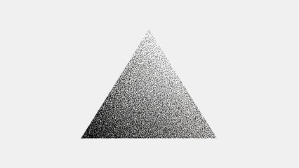 Geometric Minimalism: A textured, triangular form in shades of grey commands attention, exuding a sense of refined simplicity and modern aesthetics.