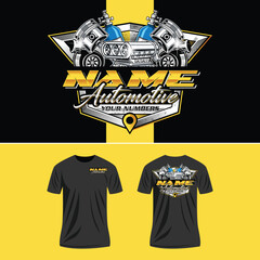 Auto repair logo template. Perfect logo for auto services. Diesel turbo automotive repair logo template