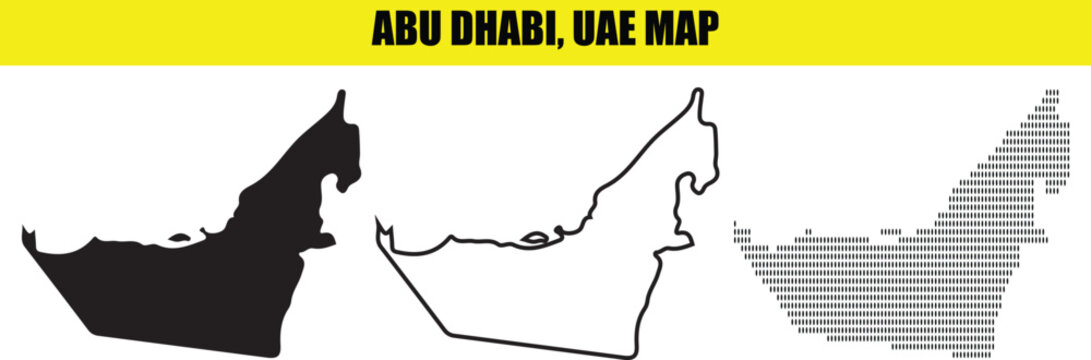 Abu dhabi, uae map