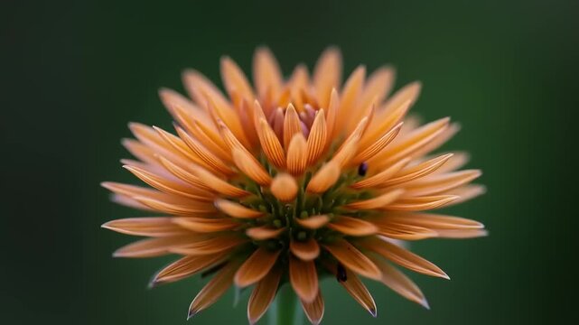 Close-up shot of Rudbeckia hirta flower on the blurry background, studio shot nature beauty