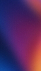 Vibrant color gradient background featuring deep blue purple and fiery orange red tones with a grainy texture