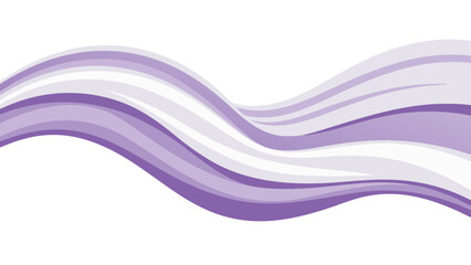 Wavy abstract light purple and white stripes flowing smoothly against a black background creating a sense of gentle motion and a soft color palette suitable for graphic design elements and digital
