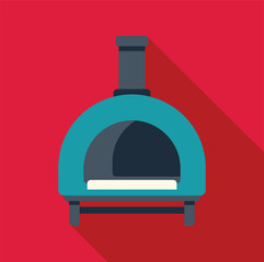 Portable wood fired pizza oven baking delicious pizzas, perfect for outdoor cooking and catering events
