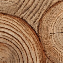 Close-up natural tree rings texture with detailed wood grain pattern for rustic backgrounds and organic design