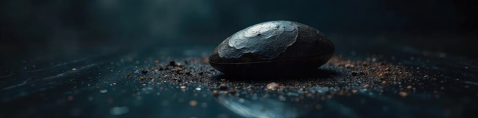 A meticulously concealed object, shrouded in shadow and mystery, its existence unknown The enigma of the unseen, a secret held close, perfectly hidden from view , secret location, concealed