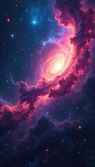 Vast, swirling nebulae collide and create new stars in a breathtaking display of cosmic energy Witness the awe-inspiring power and beauty of the universe at work , expansion, supernova