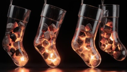 Glowing Coal Stockings - A Christmas Conundrum of Naughty or Nice.