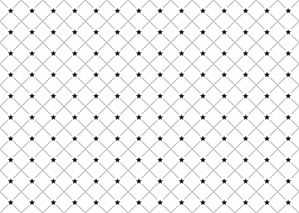 星のチェックパターン、格子状、点線、背景素材