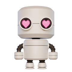 Valentine Cylinder Robot Front View