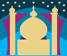 islamic calligraphy of mosque