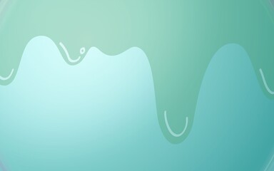 Minimalist Mint Green Wave Abstract Background