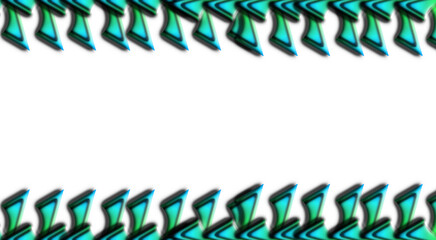 Abstract zigzag patterned frame border on transparent background for dynamic modern layouts