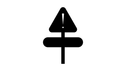 Minimal alert icon, warning symbol, exclamation mark in triangle, notification sign, danger alert vector illustration, attention indicator, warning UI element, emergency alert design