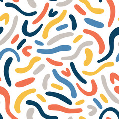 Modern Colorful Abstract Doodle Pattern Background.ai