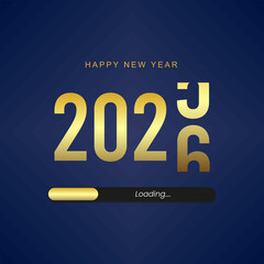 Countdown Happy New Year 2026 Template Design