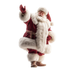 Santa Claus Figure in Red Suit
