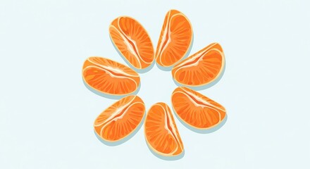 Fototapeta premium vector illustration of an orange