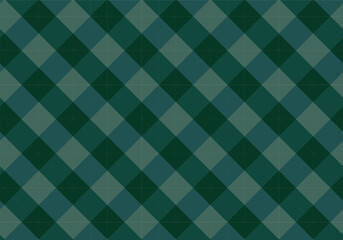Dark Green Geometric Seamless Plaid Pattern