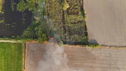 Climate change, Agriculture burning release carbon