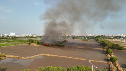 Climate change, Agriculture burning release carbon