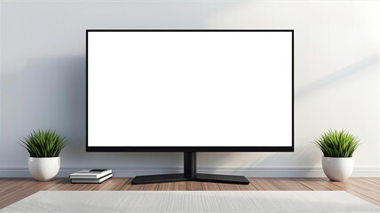 明るい部屋に空白の液晶ディスプレー