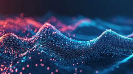 Abstract digital waves illustration