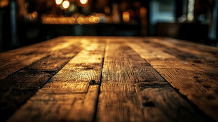 Wooden table surface with textured grain