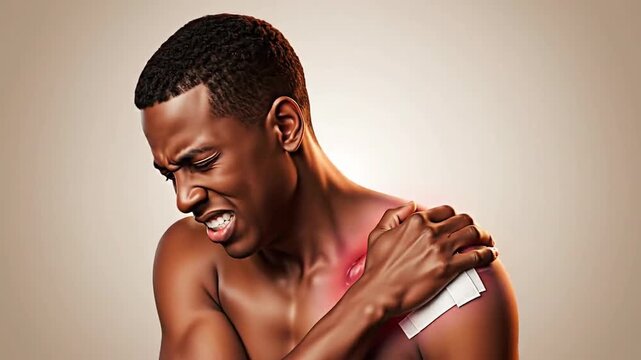Shoulder Injury And Intense Pain Shown By Facial Expressions In This Video