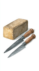 Artisan Cheese Knives and Block: Essential Kitchen Tools for Culinary Excellence and Gourmet Food Preparation