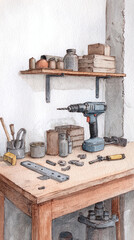 Explore the Inner Workings of a DIY Workshop with Tools and Crafts Perfect for Home Improvements and Creative Projects