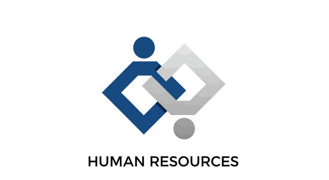 Abstract Geometric Human Resource Concept Visualizing Connection And Employment Dynamics - Powered by Adobe