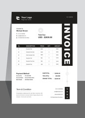 Clean Modern Corporate Invoice Template