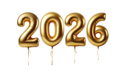 Celebrate the new year in style with these beautiful, golden 2026 balloon decorations for a festive event