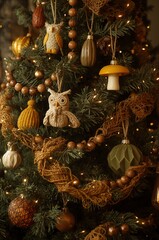 Christmas tree ornaments decorations for festive season