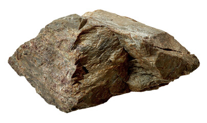 piece of stone/Close-up of a natural rough rock showing detailed texture, earthy tones, and rugged...