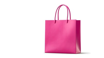 Pink retail shopping bag