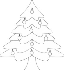 Christmas tree element  winter decoration